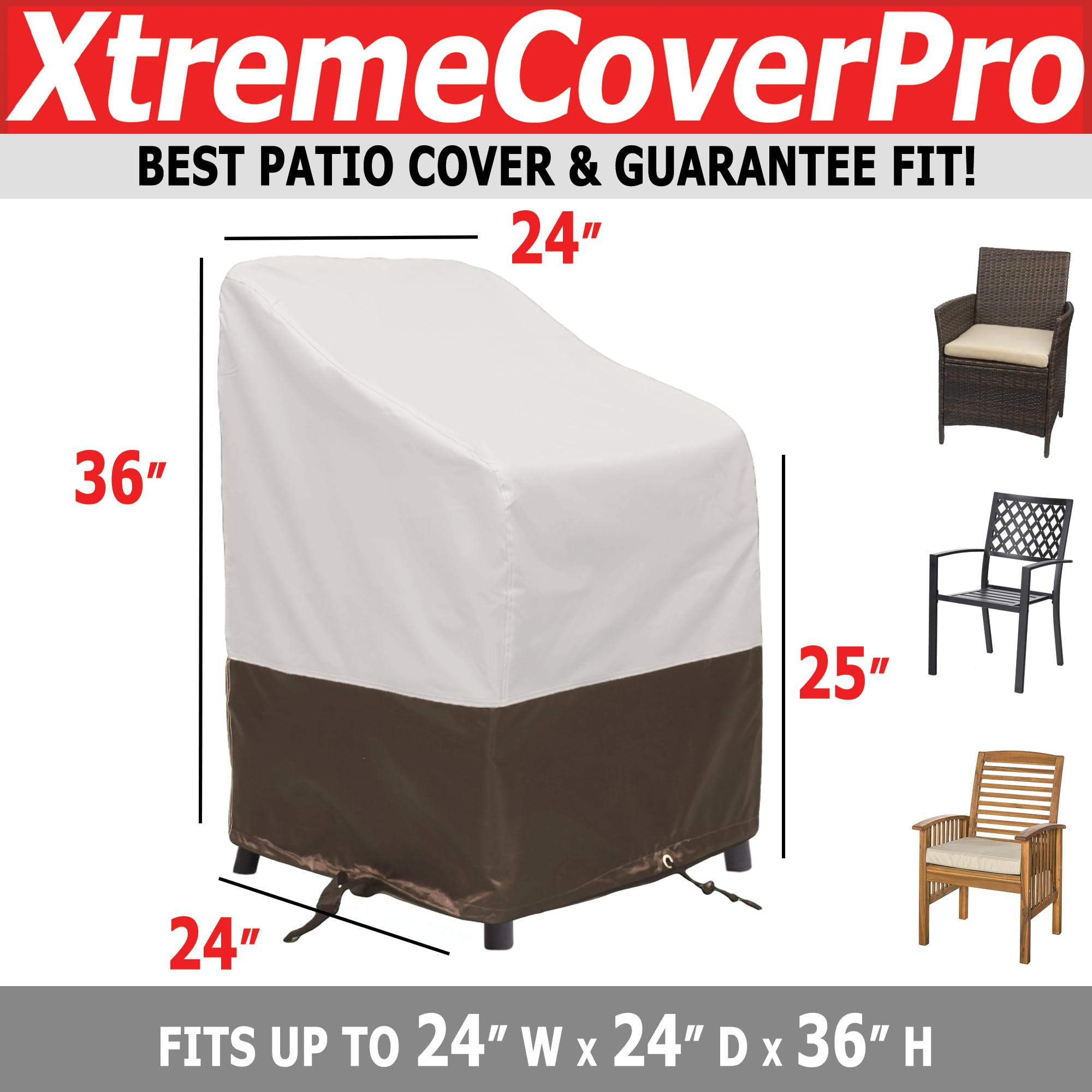 UV-proof Waterproof Furniture Patio Cover 105L x 40W x 35H breathable dust proof sofa table chair storage bar high chair color black 105 inches 40 inches 35 inches