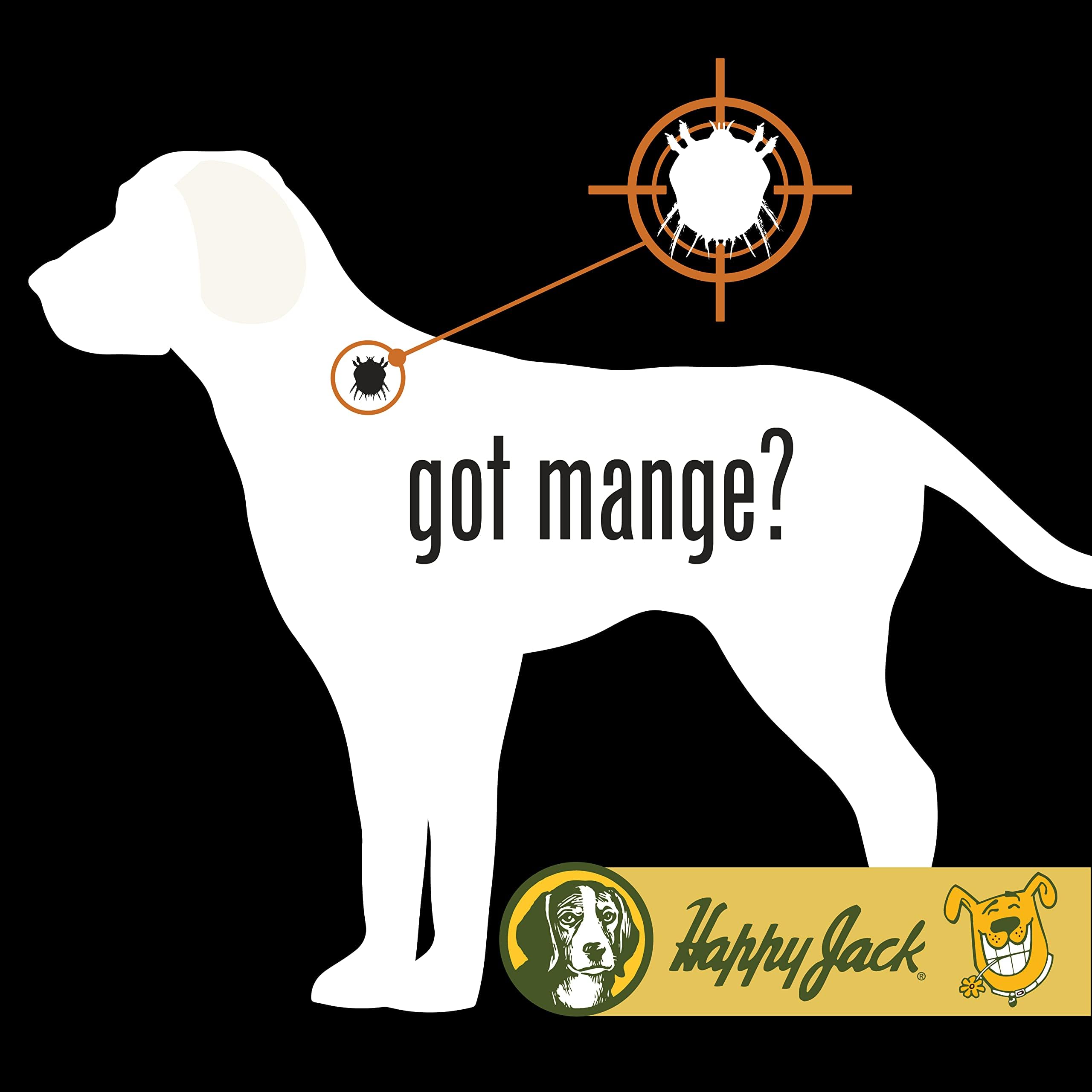 Happy Jack Mange Medicine & Mange Treatment for Dogs & Horses - Brings Soothing Itch Relief to Severe Mange, 8oz