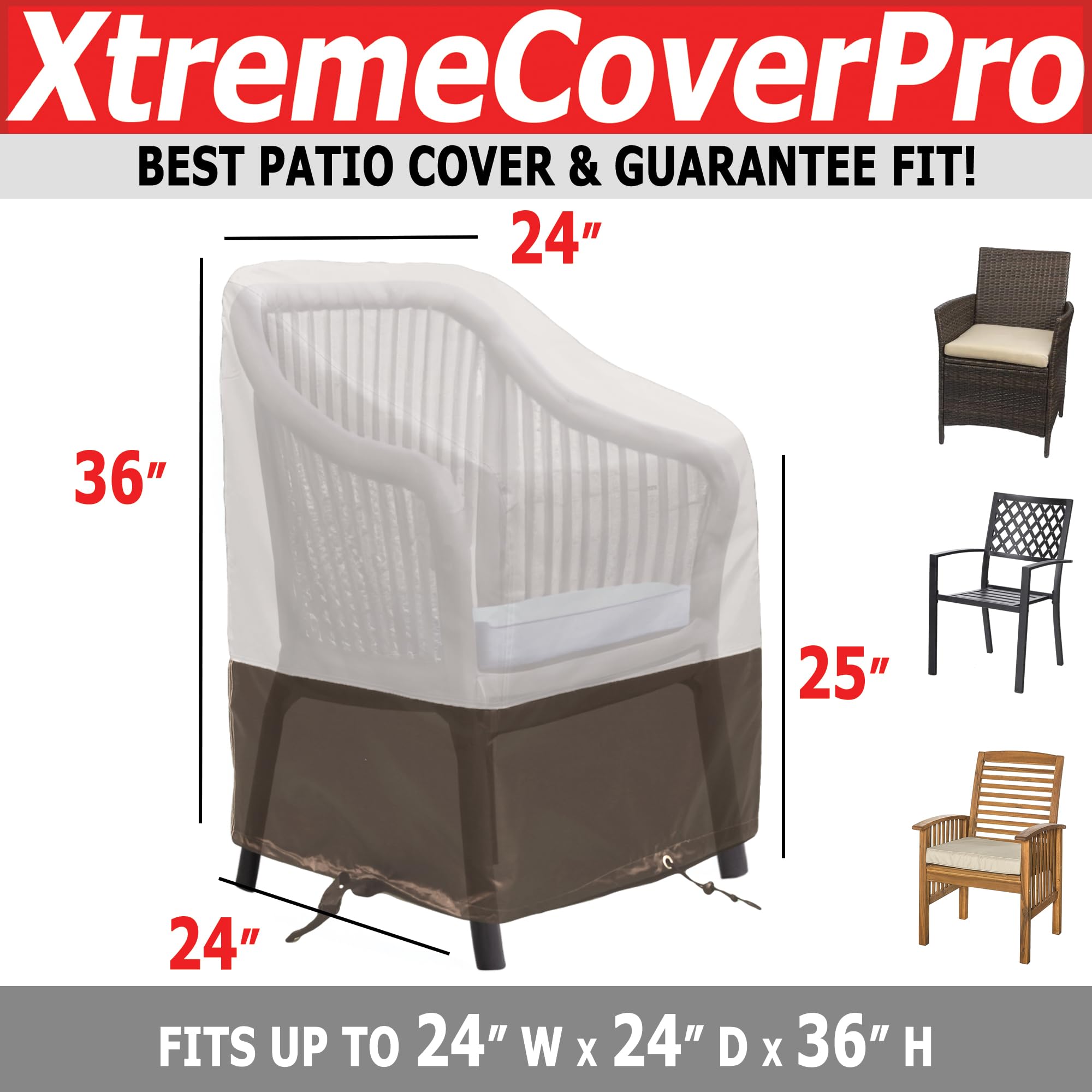 UV-proof Waterproof Furniture Patio Cover 105L x 40W x 35H breathable dust proof sofa table chair storage bar high chair color black 105 inches 40 inches 35 inches