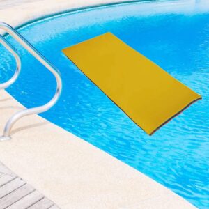 UGPLM Water Floating Mat, Floating Pad, Relaxing XPE Foam Mat, Water Recreation Water Blanket, Floating Water Pad Mattress for Lake Swimming Pool, Yellow Blue Red