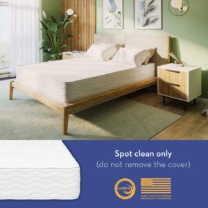 Serenia Sleep Bed Foam Mattress Full Size, 10.5-Inch GOTS-Certified Organic Latex Hybrid Quilted Mattress - Medium Firm Mattress in a Box with Soft & Organic Cotton Breathable Cover