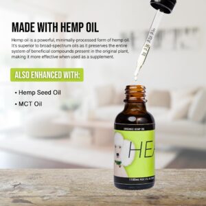 Hemp Dog Health - HEAL - Hemp Oil for Dogs - for Dog Seizure Relief, Autoimmune Conditions, & Cushing's - Add Dog Hemp Oil to Dog's Gums or Directly to Food - 100% Natural Ingredients