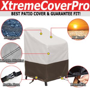 UV-proof Waterproof Furniture Patio Cover 105L x 40W x 35H breathable dust proof sofa table chair storage bar high chair color black 105 inches 40 inches 35 inches