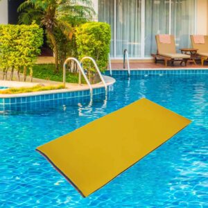 UGPLM Water Floating Mat, Floating Pad, Relaxing XPE Foam Mat, Water Recreation Water Blanket, Floating Water Pad Mattress for Lake Swimming Pool, Yellow Blue Red