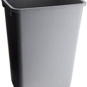 LOVMOR 35QT Kitchen Trash Can - Lightweight and Sturdy Slim Trash Can, Wastebaskets for Kitchen, Bathroom, Office, Workspace, Easy to Clean, 2 Pack, Gray