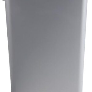 LOVMOR 35QT Kitchen Trash Can - Lightweight and Sturdy Slim Trash Can, Wastebaskets for Kitchen, Bathroom, Office, Workspace, Easy to Clean, 2 Pack, Gray