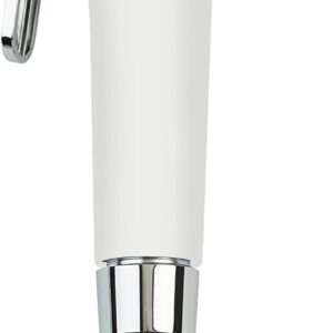 Brondell PS-91W PureSpa Essential Handheld Bidet Sprayer for Toilets, Includes Spiral Metal Hose and Holster, Ambient Temperature, White