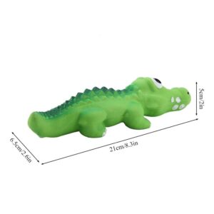 HERCHR Squeaky Dog Toys Cute Crocodile Latex Toys Chewing Squeaky Toy Dog Chew Toy for Interactive Fetch Play for Small Medium Pets Dog Latex Squeaky Toys Dog Fetch Toy