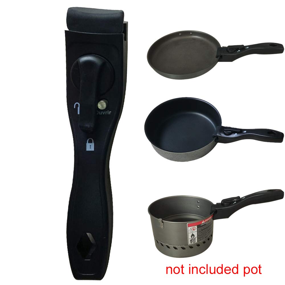 Removable Pot Handle, Detachable Handle Pots and Pans, Handle Pot Clip Different Removable Handle Cookware Detachable Pot Handle Suitable for Home, Cooking Pot Accessories(1 PC)