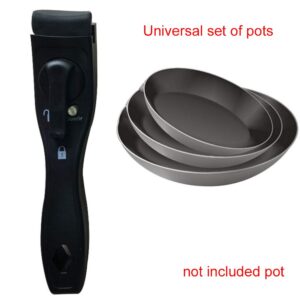 Removable Pot Handle, Detachable Handle Pots and Pans, Handle Pot Clip Different Removable Handle Cookware Detachable Pot Handle Suitable for Home, Cooking Pot Accessories(1 PC)