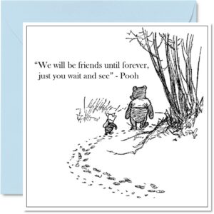 winnie the pooh birthday cards for men & women - my favorite day - sweet happy birthday card for mom dad papa pops sister brother daughter uncle aunt grandma grandpa 5.7 inch bday greeting cards