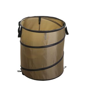 collapsible trash can,small pop up garbage can,polyester pop up trash can for camping,outdoor garbage can for garden, camping, travel