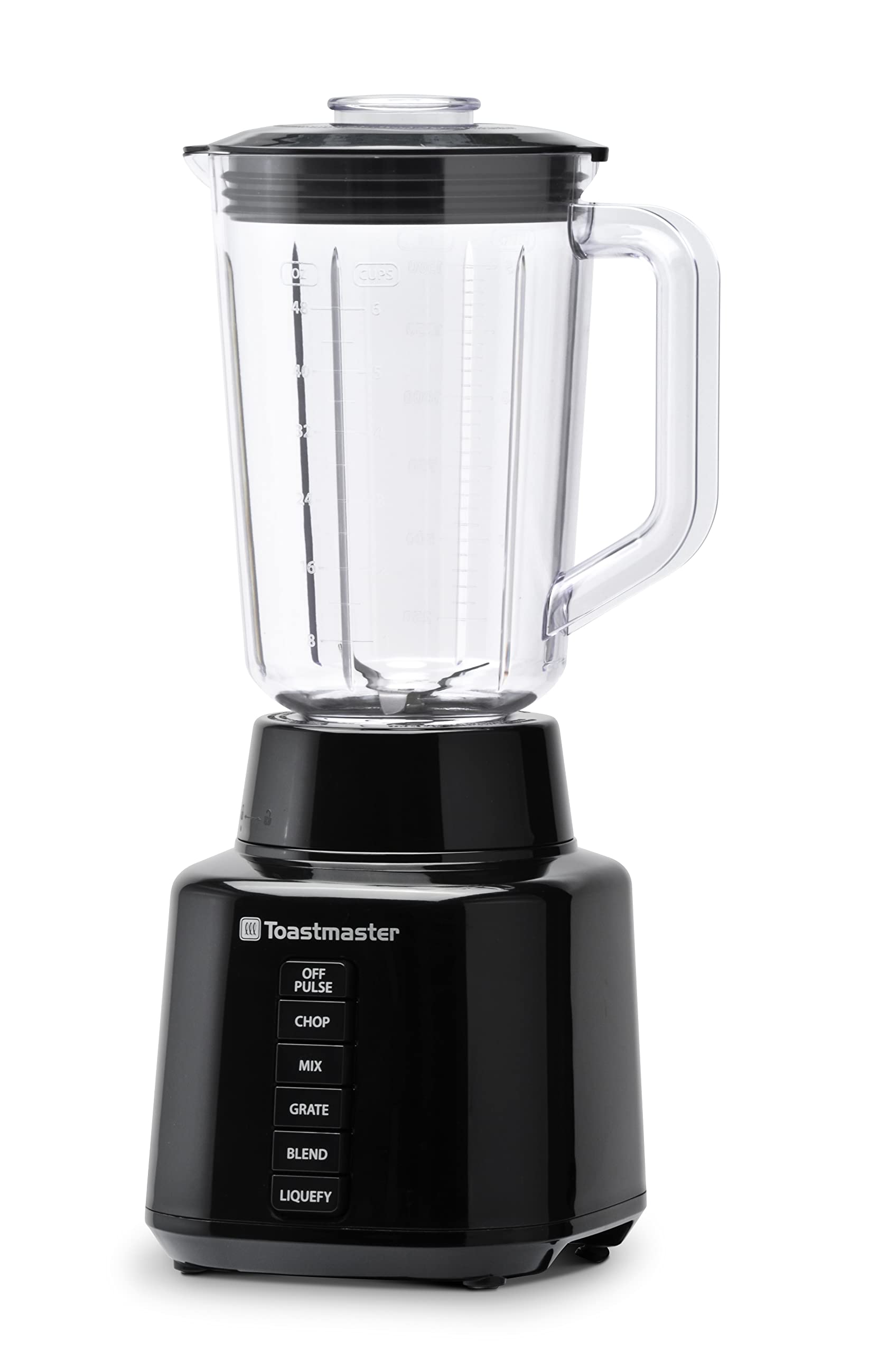 Toastmaster 350 Watt Blender with 48 oz BPA-Free Jar, Black, TM-600BL