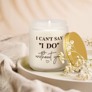 Bridesmaid Candles, Maid of Honor Candle Bridesmaid Gifts Matron of Honor Maid of Honor Proposal Gift from Bride Wedding Day Bridal Party Engagement Gifts for Women Friends Fiance Will You Be My...