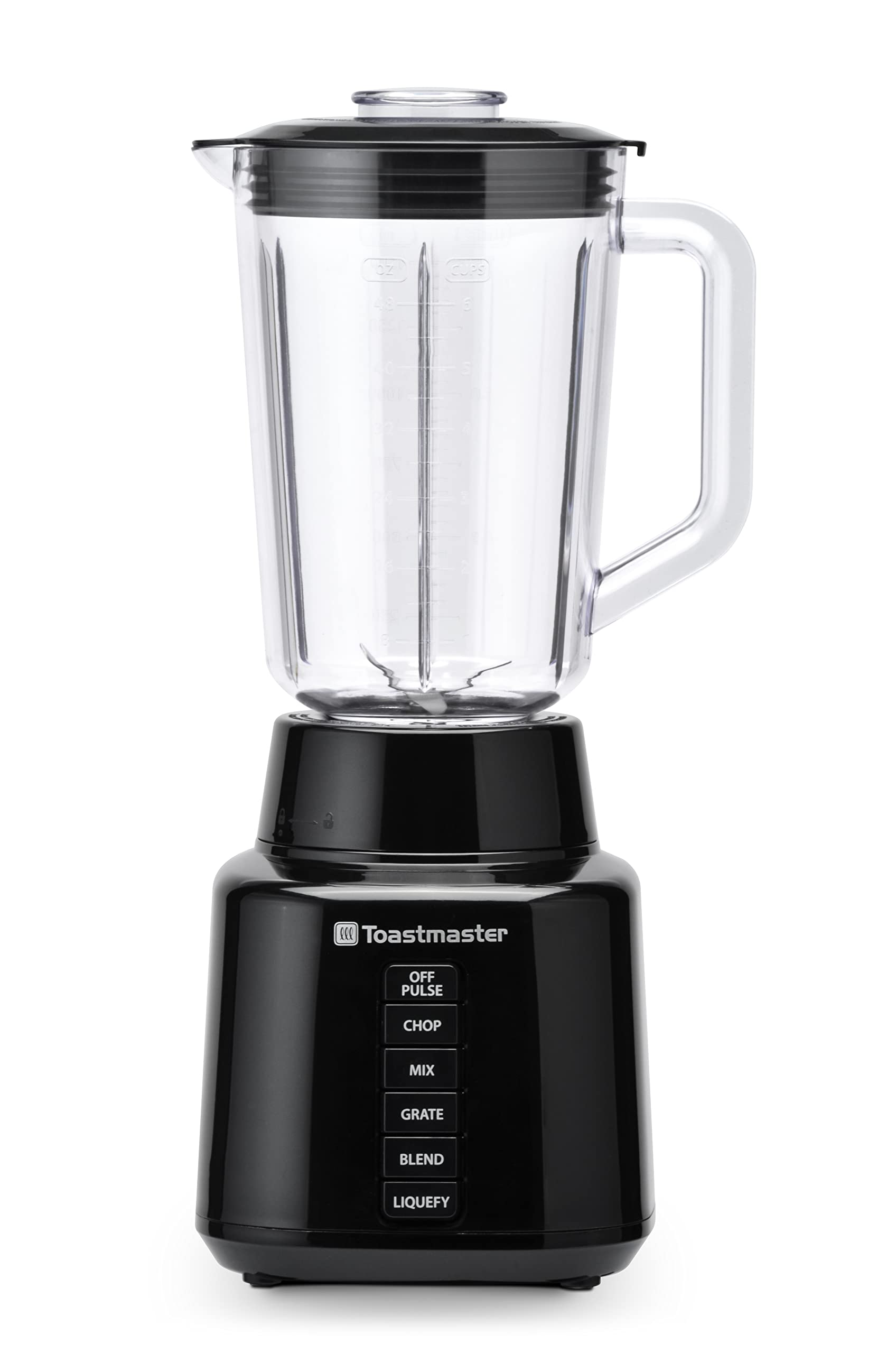 Toastmaster 350 Watt Blender with 48 oz BPA-Free Jar, Black, TM-600BL