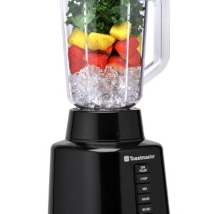 Toastmaster 350 Watt Blender with 48 oz BPA-Free Jar, Black, TM-600BL