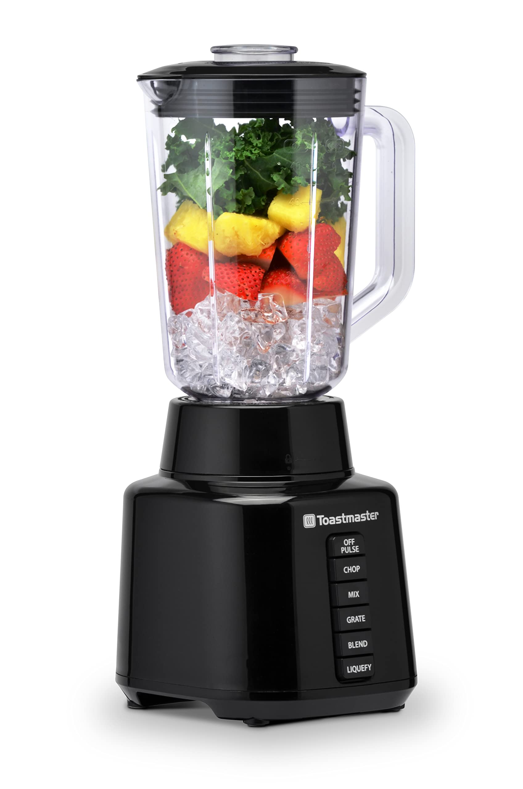 Toastmaster 350 Watt Blender with 48 oz BPA-Free Jar, Black, TM-600BL