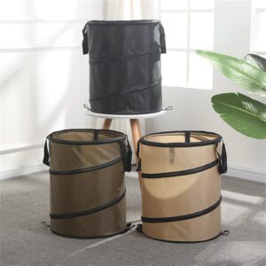 Collapsible Trash Can,Small Pop up Garbage Can,Polyester Pop up Trash Can for Camping,Outdoor Garbage Can for Garden, Camping, Travel