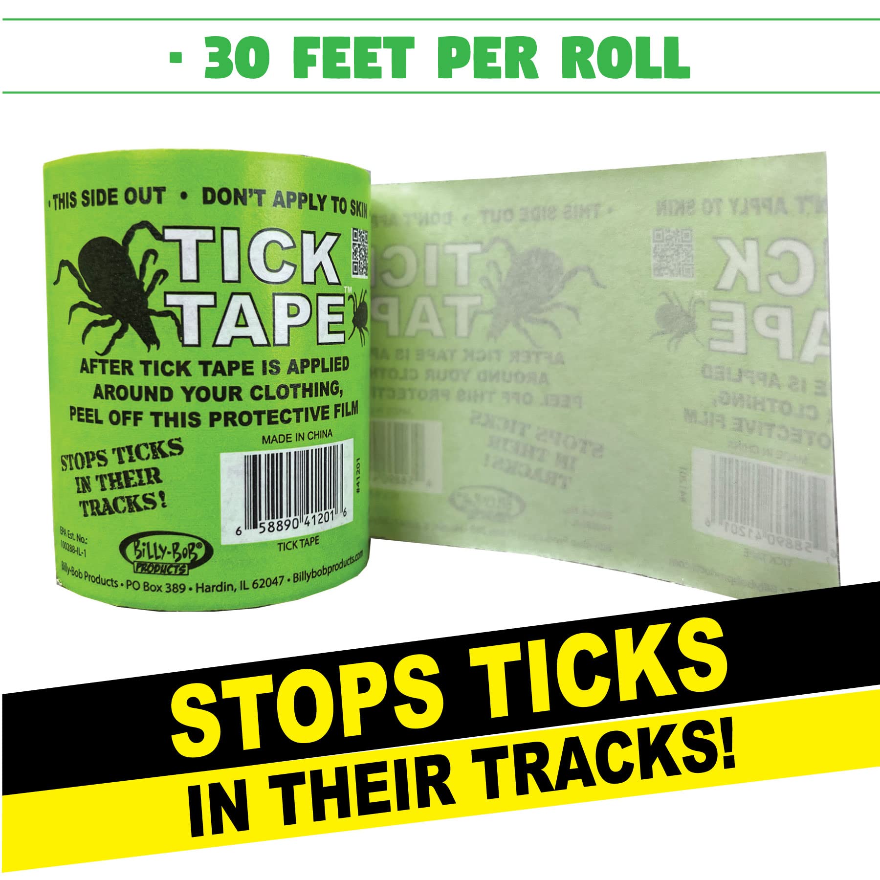 BILLY-BOB Tick Tape (2 Pack) - Stop Ticks in Their Tracks