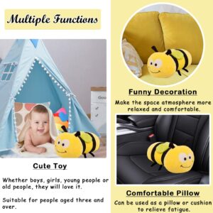 zhidiloveyou Bee Plush Stuffed Animal Cute Stuffed Bumble Bee Hug Pillow Toy for Kids, 17.72"