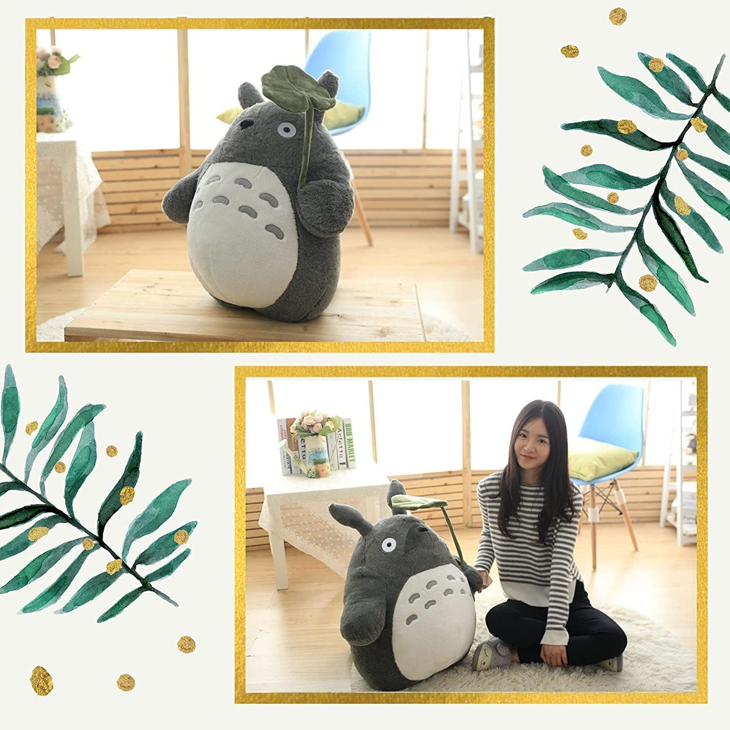 Cute Stuffed Totoro Plush Toy Plushie Stuffed Anime Plush Pillow Ultra-Soft Stuffed Doll Kawaii Plush Toy Gifts