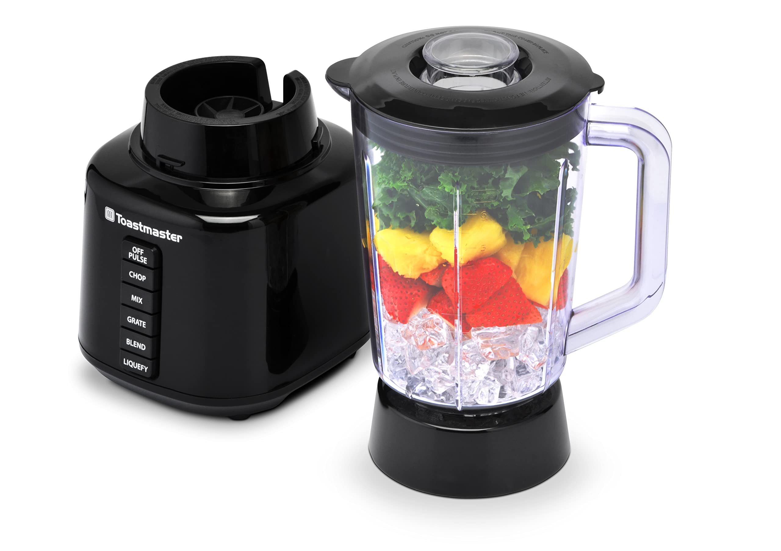 Toastmaster 350 Watt Blender with 48 oz BPA-Free Jar, Black, TM-600BL