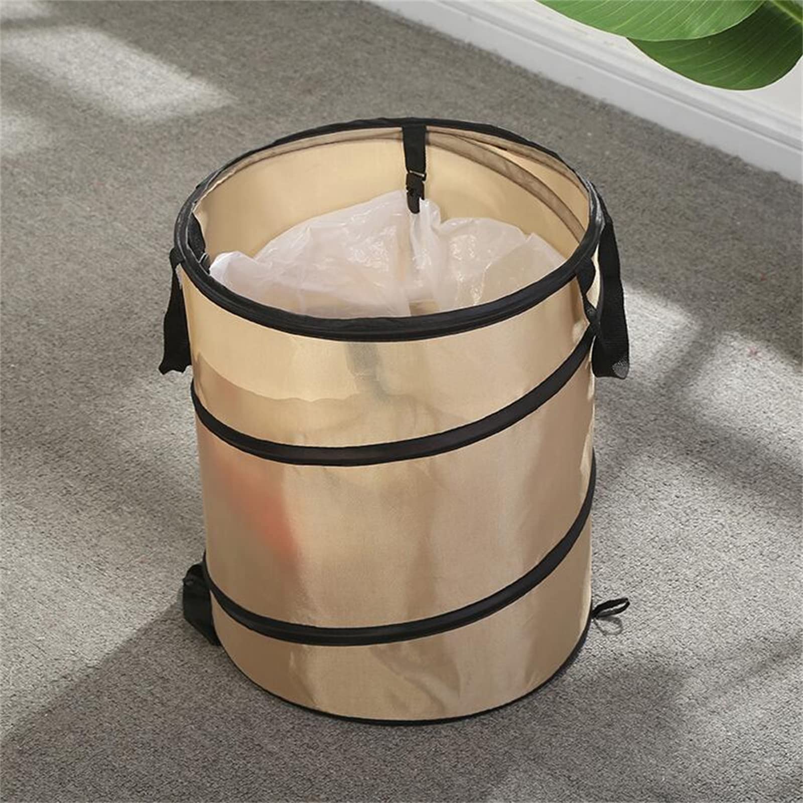 Collapsible Trash Can,Small Pop up Garbage Can,Polyester Pop up Trash Can for Camping,Outdoor Garbage Can for Garden, Camping, Travel