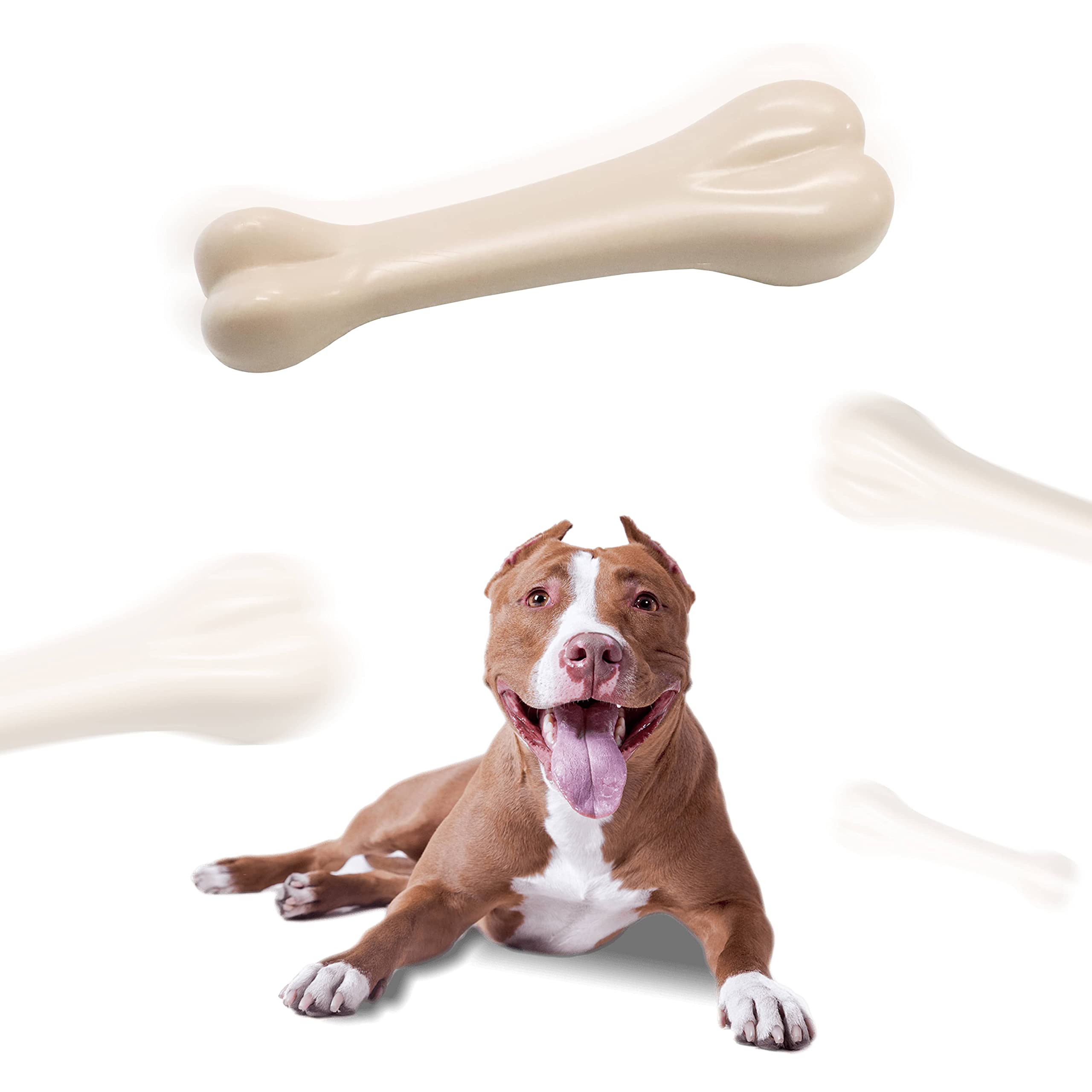 FamilyPet Nylon Chew Toy L, Durable Bone, Chicken Taste, Teeth Toy, Dental Chew Toy for Small and Medium Dogs