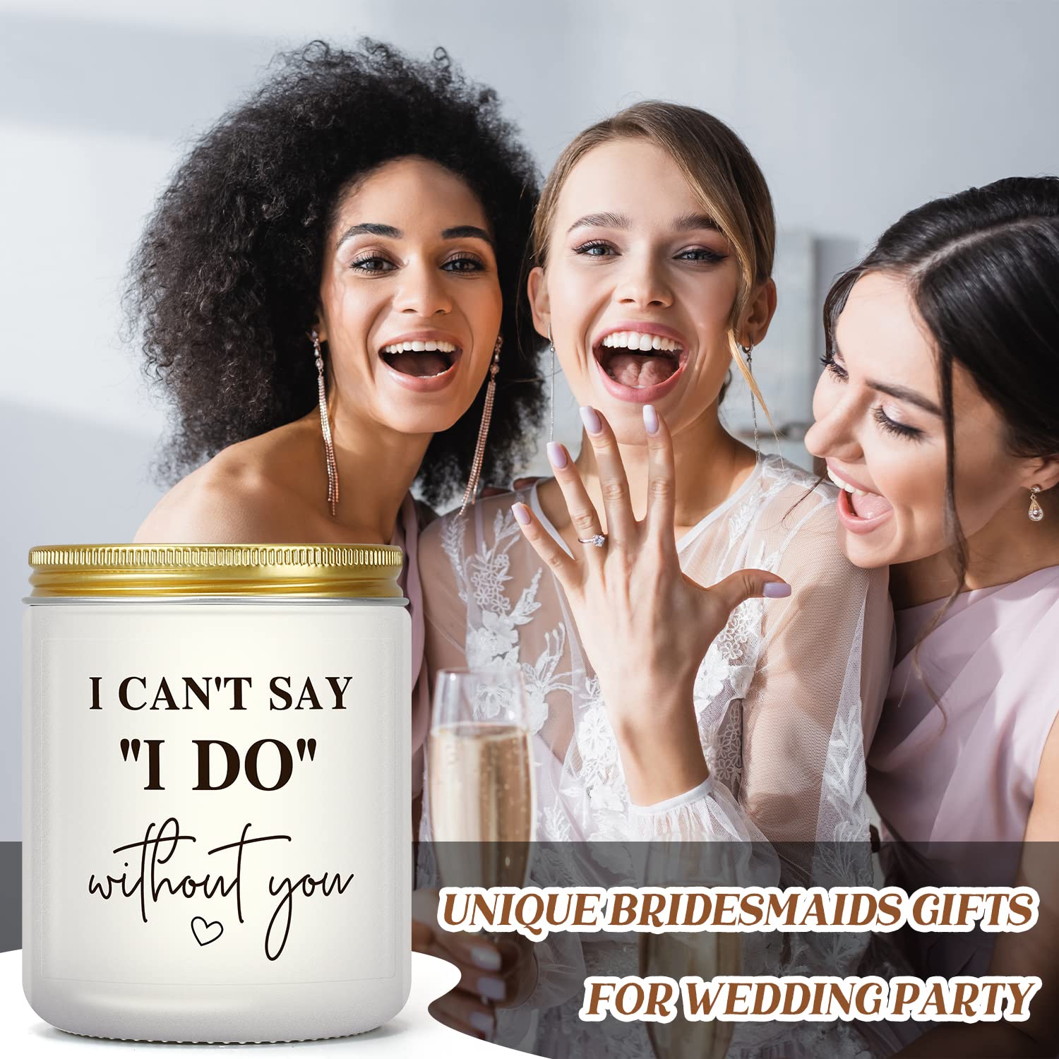 Bridesmaid Candles, Maid of Honor Candle Bridesmaid Gifts Matron of Honor Maid of Honor Proposal Gift from Bride Wedding Day Bridal Party Engagement Gifts for Women Friends Fiance Will You Be My...