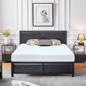 Irvine Home Collection Twin Size 8-Inch, Gel Memory Foam Mattress, Medium Firm Feel, Breathable, Cool Sleep and Pressure Relief, CertiPUR-US Certified, Temperature Balanced