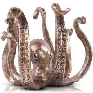 xingyan octopus resin mug & accessory holder,unique design,space saving storage for mugs,jewelry, watches & keys - ideal gift(octopus)