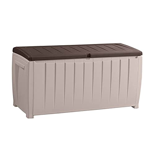 MELKEN Novel Plastic Deck Storage Container Box Outdoor Patio Garden Furniture 90 Gal