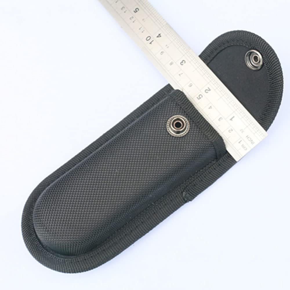 2pcs Hard Boxed Reinforced Nylon Belt Sheath For Folding Knife Black