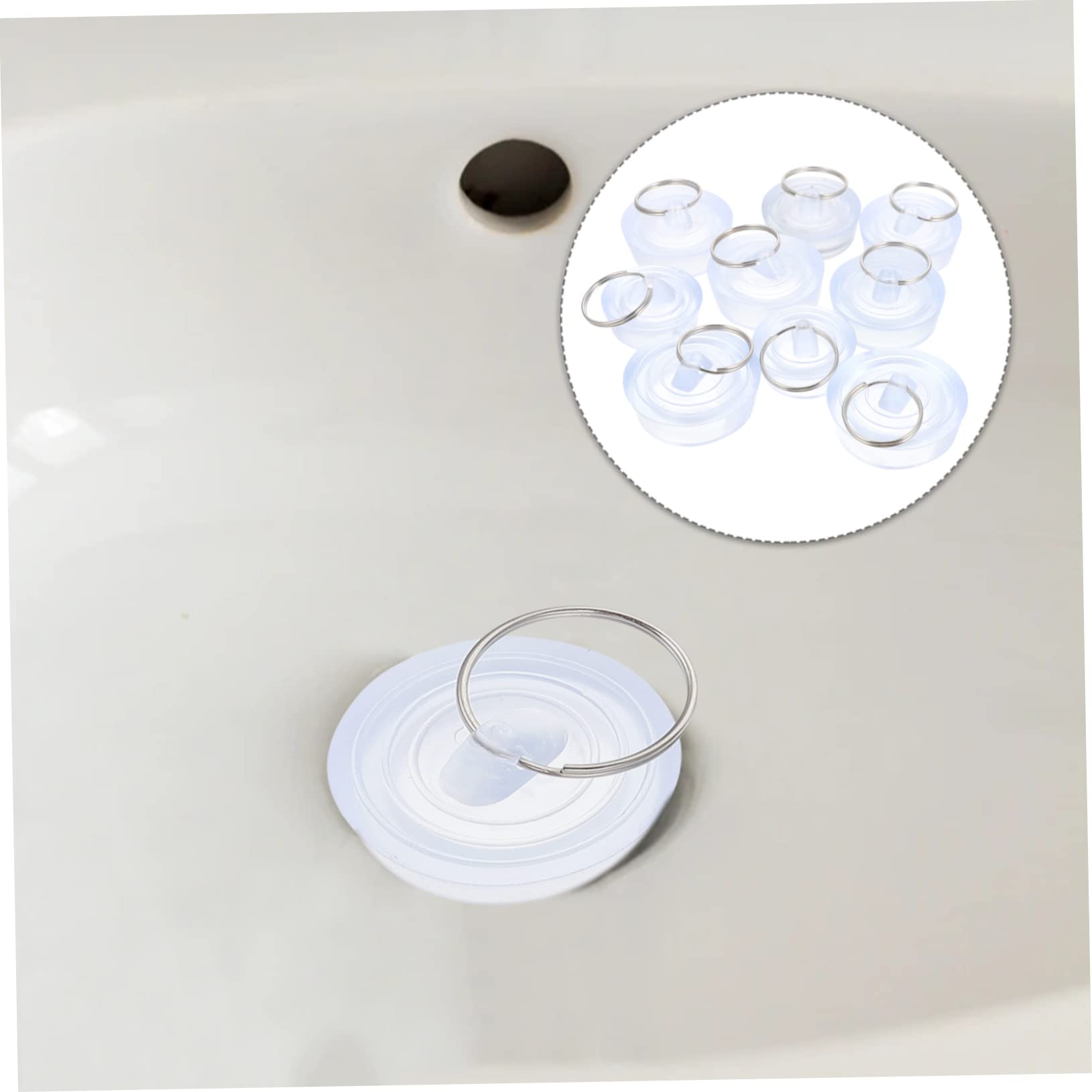 ULTECHNOVO 10pcs Rubber Stopper Bathtub Seal Plug Bathroom Sink Plug Kitchen Sink Plug Kicthen Assecories Drainage Seal Bathtub Sealing Plug The Kitchen Sink Stoppers Sink Cover Leakproof