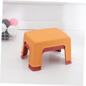 1pc Plastic Stool Stepping Stool for Adults Kids Step Stool Baby Step Stool Orange Simple Stool Bathroom Stool Stool Household Bathroom Stool Kids Stools