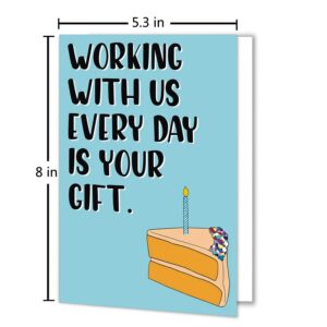 Work Bestie Card Work Friend Birthday Card Coworker Birthday Card Colleague Birthday Card Boss Birthday Card Coworker Gift Leaving