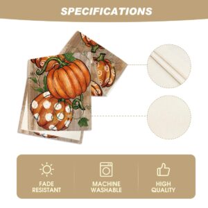 Artoid Mode Polka Dot Pumpkins Vine Fall Table Runner, Seasonal Autumn Thanksgiving Kitchen Dining Table Decoration for Home Party Decor 13x72 Inch