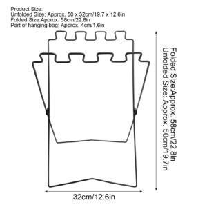 Trash Bag Holder BBQ Picnic Portable Trash Bag Rack Garbage Bag Holder Frame Environmental Protection Iron Wire Folding Shelf