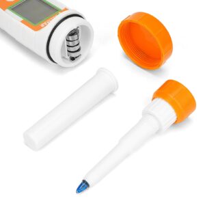 UIUZMAR pH Tester for Food Digital pH Meter for Sourdough Starter and Dough Spear Sensor Food pH Kit Works for Fermented Sausages Cheese Sushi Rice Canned Jam Soapmaking and Other Solid Semi-Solid