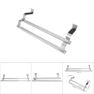 Stainless Steel Retractable Over Towel Rack Bath Towel Rack Bedroom Towel Shelf (40cm Retractable Double Pole)