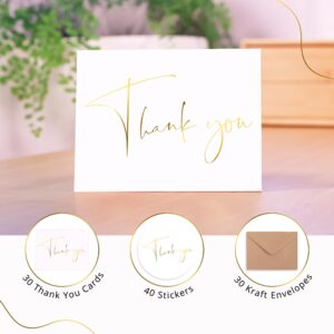 GardenCity Thank You Cards - 30 Pack (White)