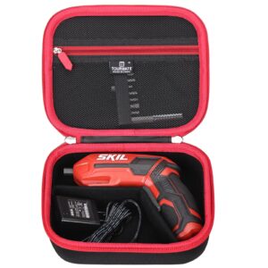 tourmate hard travel case for skil 4v rechargeable cordless screwdriver sd561802 - protective carrying bag (case only)