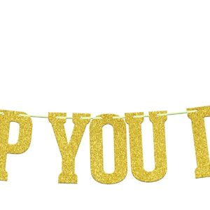 When I Dip You Dip We Dip banner, 90s Birthday Decoration, Fiesta Bachelorette Party Decorations, 80's Party Decor, Bridal Shower Hip Hop Pop Culture Party Supplies Gold Glitter