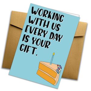 Work Bestie Card Work Friend Birthday Card Coworker Birthday Card Colleague Birthday Card Boss Birthday Card Coworker Gift Leaving