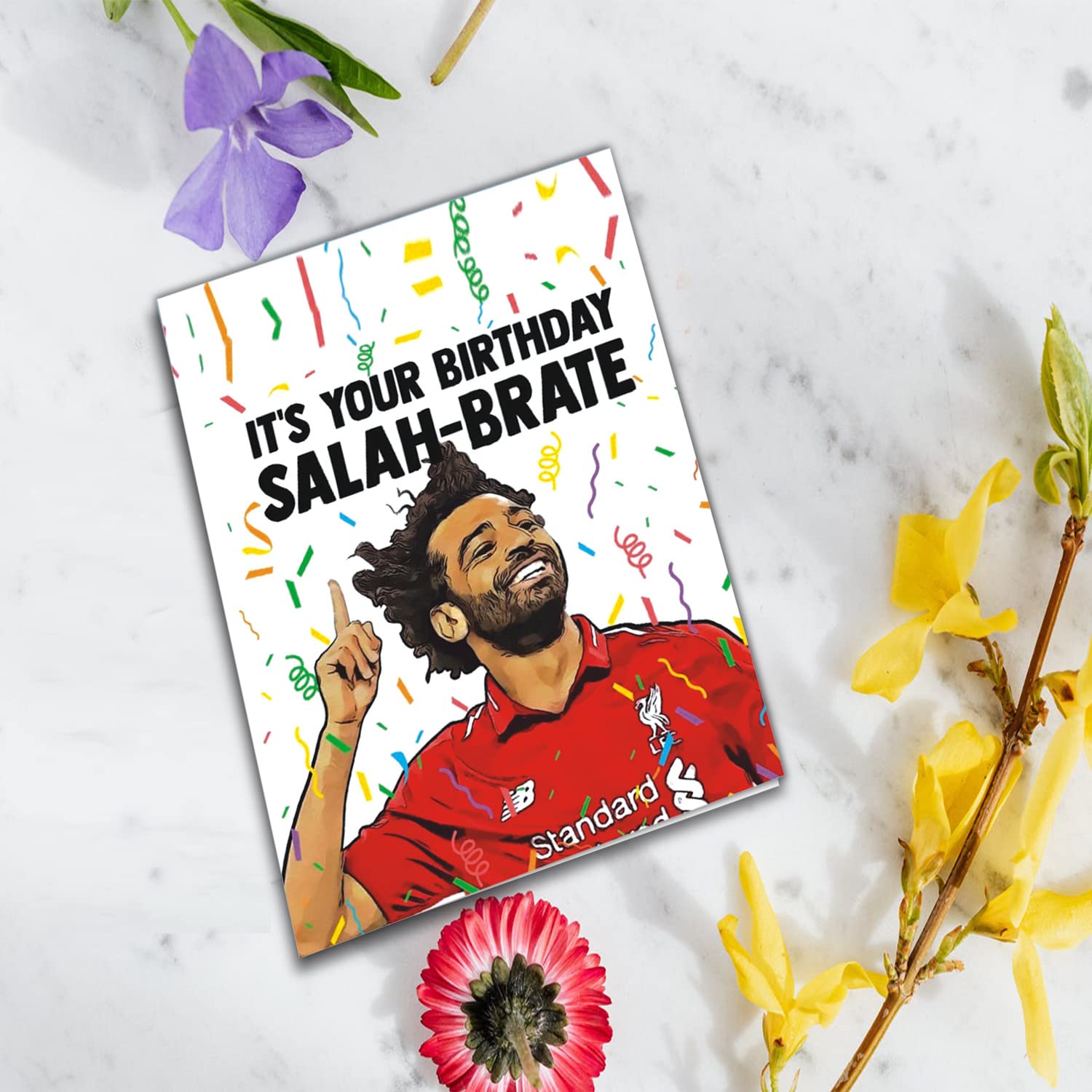 Salah-brate Mohamed Salah Birthday Card Birthday Cards for Him Her Funny Birthday Card