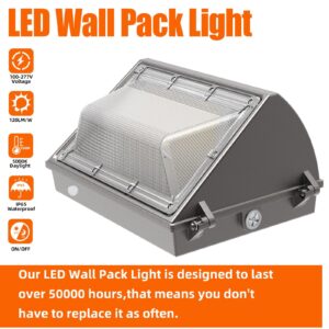 150W LED Wall Pack Light,2 Pack 5000K 18000LM Outdoor Lights Dusk to Dawn,IP65 Waterproof,600-800W HPS Equivalent Outdoor LED Security Light (2pack)