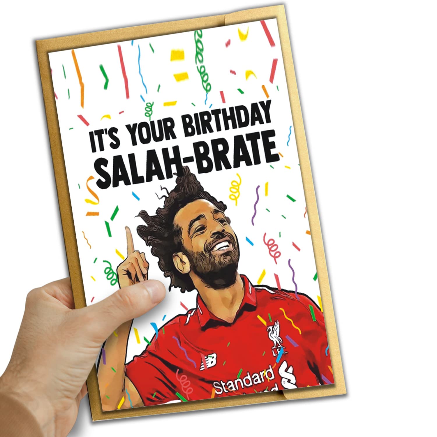 Salah-brate Mohamed Salah Birthday Card Birthday Cards for Him Her Funny Birthday Card