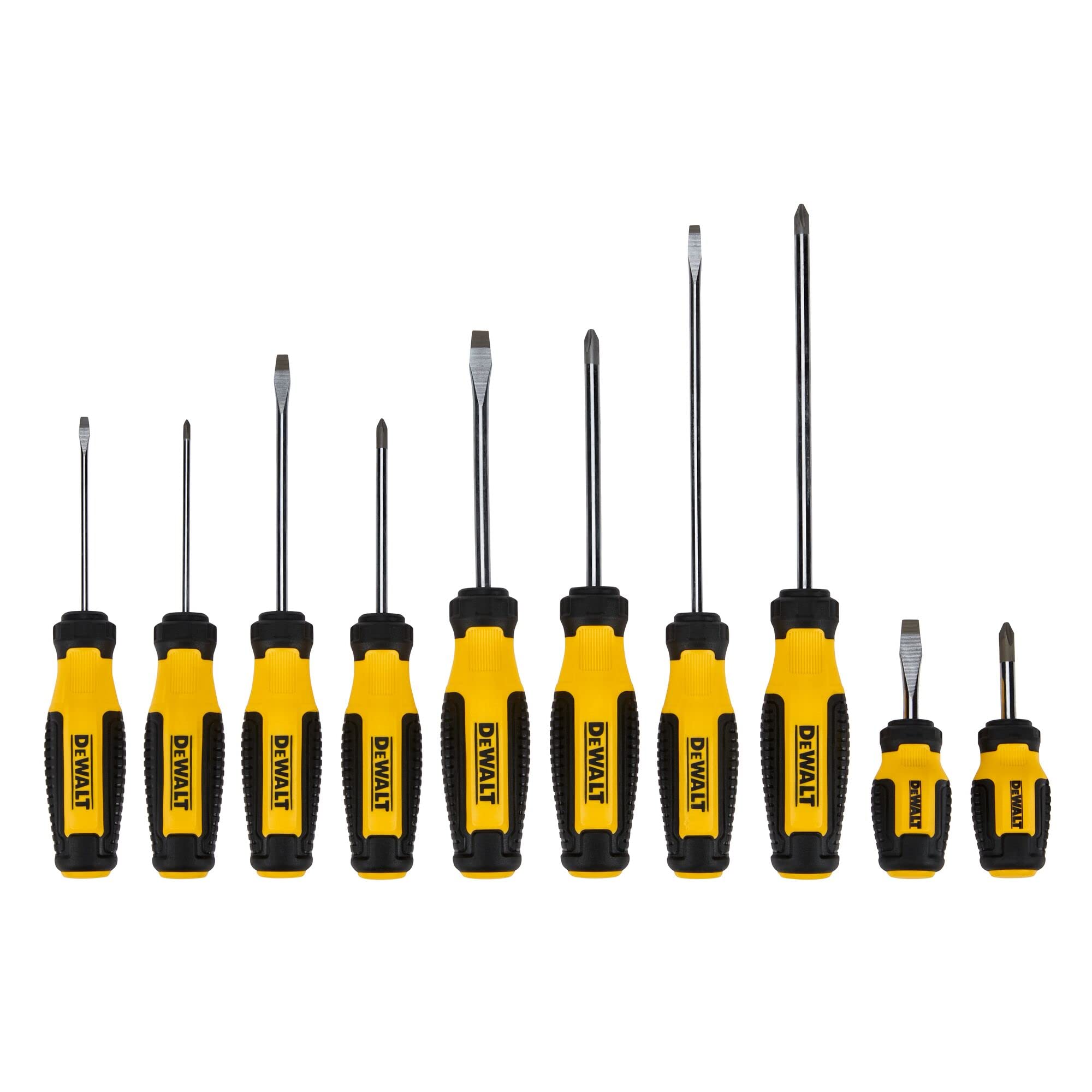 DEWALT Fixed Bar Screwdriver Set (10 pc.) (DWHT65201) and DEWALT PREMIUM RETRACTABLE KNIFE