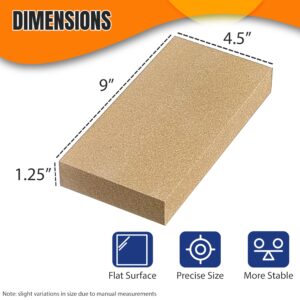 SIMOND STORE Wood Stove Fire Brick - 9" x 4.5" x 1.25" Thick - Fire Brick - Pack of 6 - Fire Bricks for Wood Stove, Fireplace Brick - Replacement for US Stove FBP6 - Fire Bricks for Fireplace