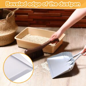 Mumufy 4 Pack Heavy Duty Metal Dust Pans 12 Inch Metal Dustpan Large Dust Pan Wide Dustpans for Household Handheld Wide Scooper Dust and Debris Cleaning Tool Ideal for Home and Commercial Use